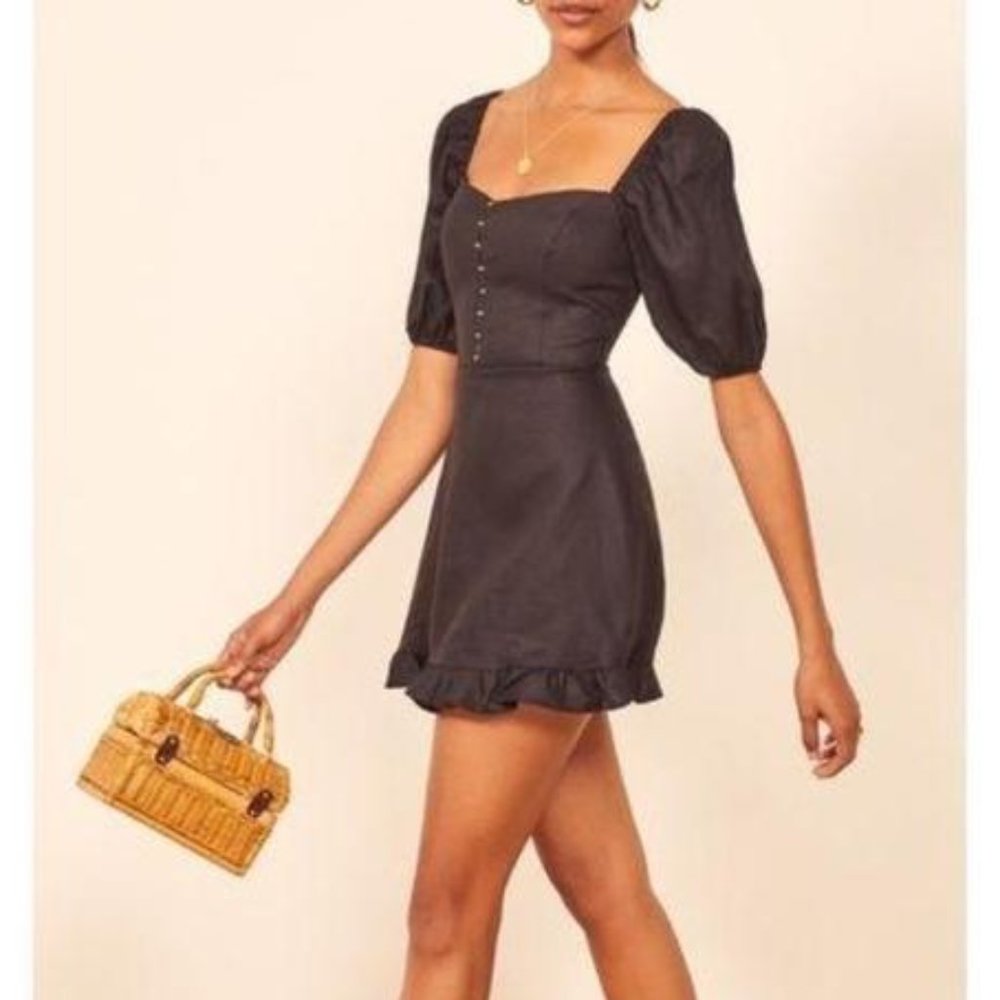 Black Reformation Mini Dress